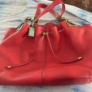 Xl couch purse deep orange/red color